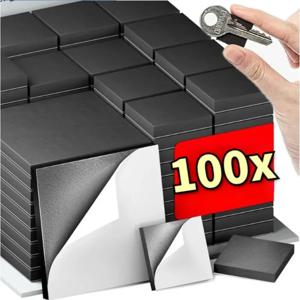 100/20PCS 자기 접착 자석 사각형 자석 시트 가정용 냉장고에 대 한 부드러운 자기 시트 DIY 공예 냉장고 장식