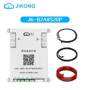 JKBMS 스마트 BMS 배터리, B2A8S20P, 4S, 5S, 6S, 7S, 8S, 12V, 24V, 2A Actice Blance RS485 HEAT CAN, LifePO4 LTO, 리튬 이온 배터리, BMS