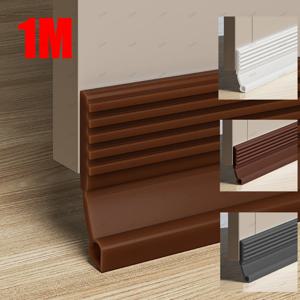 28/50mm 높이 도어 씰 스트립 도어 Weatherstrip 1M 자체 접착 방진 방풍 스트리핑 아래 유연한 소프트 TPE