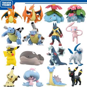 오리지널 다카라 토미 포켓몬 메가 Venusaur Blastoise Charizard 피규어 장난감 Lapra Clodsire Pikachu Absol Baxcalibur 모델 인형