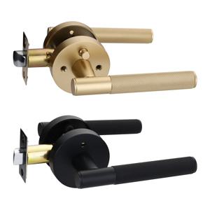 Viladepot 개인 정보 보호 도어 핸들 널링 핸들 레버 침실 욕실 통로 도어 잠금 장치 가역 열쇠가 없는