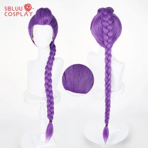 SBluuCosplay Kpop Huntrix 루미 코스프레 가발 할로윈 파티 악마 액세서리 헌터 분리형 포니테일