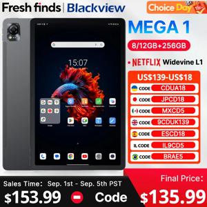 MEGA 1 태블릿 블랙뷰 11.5인치 2.4K 120Hz 디스플레이 8GB/12GB 256GB 50MP 카메라 33W 고속 충전 8800mAh 배터리 MTK Helio G99