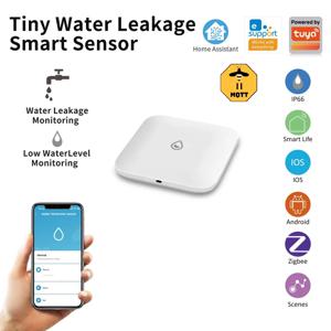 작은 누수 스마트 센서 ZigBee 스마트 누수 감지기 알람은 스마트 홈 보안을 위한 tuya/Home Assistant/eWeLink를 지원합니다.