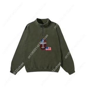 P-3 오리온 빈티지 플래그 레트로 운동복 남자 여자 십대 빈티지 풀오버 하프 지퍼 스웨트 셔츠 사진 맞춤 슬리브 티셔츠