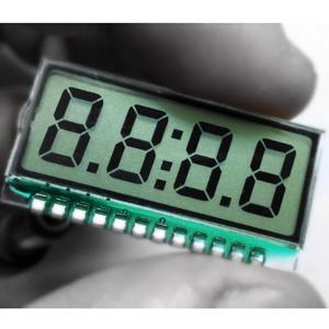 12PIN TN 포지티브 4자리 세그먼트 LCD 패널 클록 LCD(백색 백라이트/백라이트 없음) 3.3V