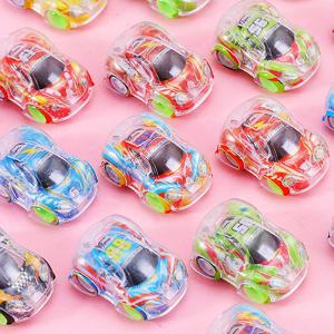 15Pcs 미니 투명한 당겨 자동차 장난감 어린이 생일 파티 호의 공짜 Pinata 필러 카니발 교실 상금 선물 팩