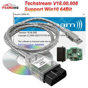Techstream V18.00.008 TOYOTA TIS Mini vci FTDI FT232RL 칩 J2534 OBD2 자동차 진단 케이블 용 미니 VCI 2023 년 2 월까지