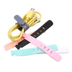 20/PCS 케이블 주최자 타이 클립 충전기 코드 관리 실리콘 와이어 관리자 마우스 이어폰 홀더 데이터 라인 와인 더 스트랩