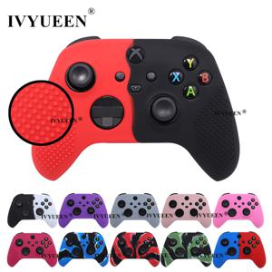 IVYUEEN MixColor XBox 시리즈 S X XSS XSX 컨트롤러 용 보호 실리콘 스킨 썸 스틱 그립 캡 게임 패드 보호 커버