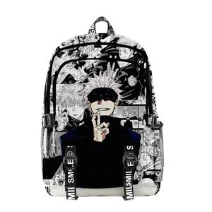 Anime Satoru Gojo 학교 배낭 노트북 배낭 소년 소녀 십대 학교 가방 여행 가방 Mochila 숄더 백