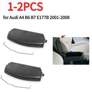 블랙 자동차 팔걸이 뚜껑 콘솔 커버, 아우디 A4 B6 B7 2001-2008 미니 팔걸이 클립, 자동차 센터 콘솔 커버 뚜껑 캐치 클립