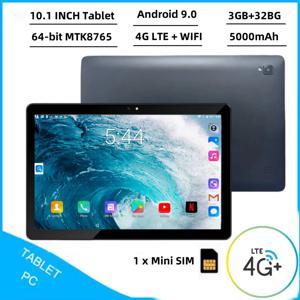 새로운 T4 10.1인치 안드로이드 9.0 4G LTE 태블릿 GSM 64비트 MTK8765 쿼드 코어 3GB+32GB 듀얼 카메라 1280 x 800 IPS 5000mAh 1 x SIM 슬롯