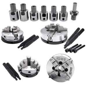 K01-50 선반 척 3 턱 4 턱 M14 * 1 연결로드 K01-63 80 K02-50 63 80B 목재 선반 도구 용 셀프 센터링 미니 DIY 금속