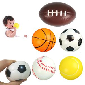 5Pcs 어린이 소프트 축구 농구 야구 테니스 MotionToys 거품 스폰지 감압 환기 스트레스 공 축구 안티 스트레스