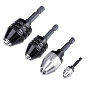 드릴 척 0.3-8mm 미니 조 퀵 체인지 열쇠가없는 드릴 비트 어댑터 홀더 클램프 고정 장치 도구 전기 육각 섕크 어댑터