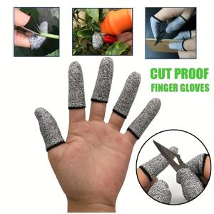주방 야외 작업을 위한 10Pcs 5단계 보호 고성능 안티 커팅 손가락 장갑