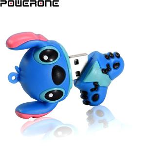 POWERONE 미니 U 디스크 64GB 32GB 16GB 8GB 플래시 드라이브 만화 USB 2.0 플래시 메모리 스틱 펜 드라이브 외부 저장 장치 U 디스크 선물