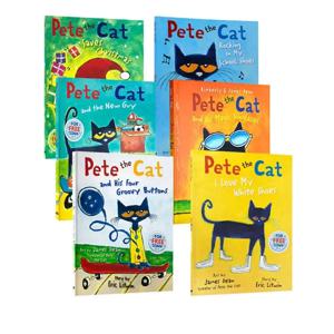 어린이용 고전 동화책, 어린이 조기 교육, 영어, 짧은 이야기, Libros, Pete The Cat, 6 권/세트