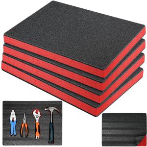 4PCS 도구 상자 케이스 용 폼 인서트 도구 상자 라이너 보관 탁상용 미니어처 도구 상자 카메라 케이스 폼 케이스 삽입 시트