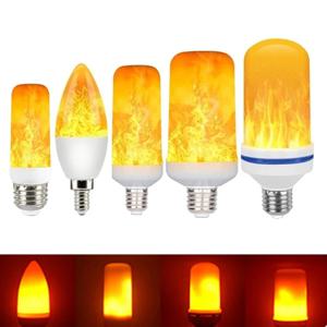 LED 동적 불꽃 효과 전구, E27 불꽃 전구, 옥수수 전구, 창의적 깜박임 에뮬레이션 장식, LED 램프 조명 램프