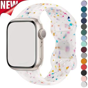 Apple Watch 밴드 울트라 2 용 실리콘 스트랩 49mm 46mm 42mm 45mm 44mm 40 41mm 투명 팔찌 IWatch 시리즈 S10 9 8 7 6 5 SE