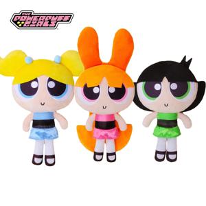 원래 Powerpuff 소녀 만화 봉제 인형 버터 컵 거품 꽃 귀여운 카와이 솜털 인형 장난감 23cm/35cm