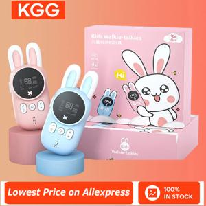 2PCS 어린이 워키 토키 어린이 만화 토키 워키 장난감 미니 전화 통화 3KM 범위 UHF 라디오 인터폰 소년 소녀 선물