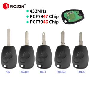 433Mhz ID46 PCF7946/47 Renault Trafic Duster Master Modus Clio 3 Twingo Movano Dacia Logan Sandero Kangoo 용 원격 자동차 키