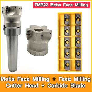 MT2 MT3 MT4 FMB22 Mohs 페이스 밀링 핸들, BAP400R 50 22 4T 63 22 4T 페이스 밀링 커터 헤드, APMT1604 카바이드 블레이드 10 개