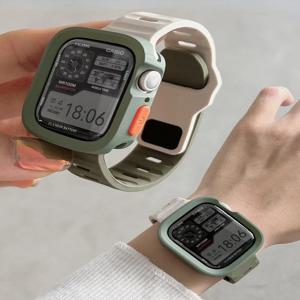 Apple Watch Ultra 2 용 케이스 + 스트랩 49mm 44mm 40mm 45mm 41mm iWatch 시리즈 용 실리콘 팔찌 correa 커버 8 9 7 6 SE 5 4