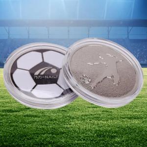 심판 토스 동전 고경도 내마모성 투명 축구 구호 눈에 보이는 양면 심판 플립 동전 축구 토스 동전