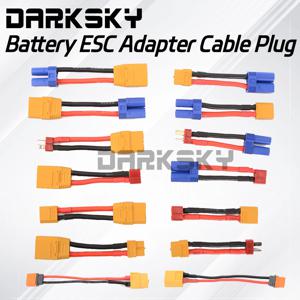 RC 모델 자동차 배터리용 케이블 플러그, 암수 교체 병렬 커넥터, IC2-XT60 EC5-XT60 TRX-T 어댑터