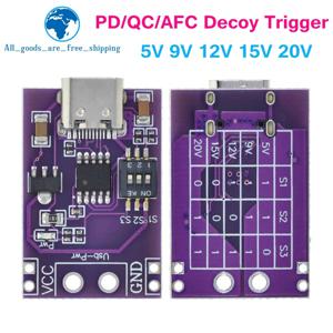 DIYTZT PD/QC/AFC 고속 충전 디코이 트리거 지원 5V 9V 12V 15V 20V 고정 전압 출력 유형-C USB 전화 태양광용