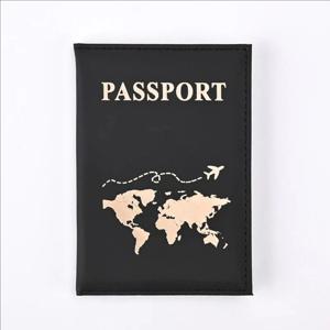 가죽 여권 소지자 비즈니스 여행 서류 가방 여권 커버 남성 및 여성 여권 운반 가방 PU 명함 소지자