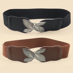 높은 탄성 탄성 숙녀 벨트 보헤미안 탄성 Pu 벨트 여성 탄성 꽉 허리 벨트 청바지 드레스 탄성 와이드 벨트