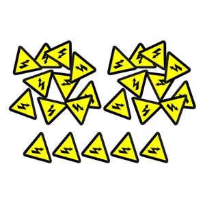 50 Pcs 라벨 전기 경고 스티커 안티 슬립 패널 안전 전기 기호
