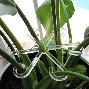 4Pcs 식물 Anti-Toppling 지원 극 녹색 식물 고정 장치 꽃 수경 접이식 고정 지원 식물 스탠드 정원 액세서리
