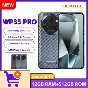 오키텔 WP35 PRO 5G 러기드 스마트폰 11000mAh 미디어텍 디멘시티 6300 36GB 512GB 6.6인치 2.4K 디스플레이 64MP 카메라 33W 휴대폰
