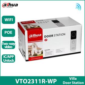 다후아 VTO2311R-WP 2MP HD Wi-Fi POE IC 카드 잠금 해제 스마트 도어 스테이션 양방향 오디오 지원 무선 POE 주택용 인터콤 IP65