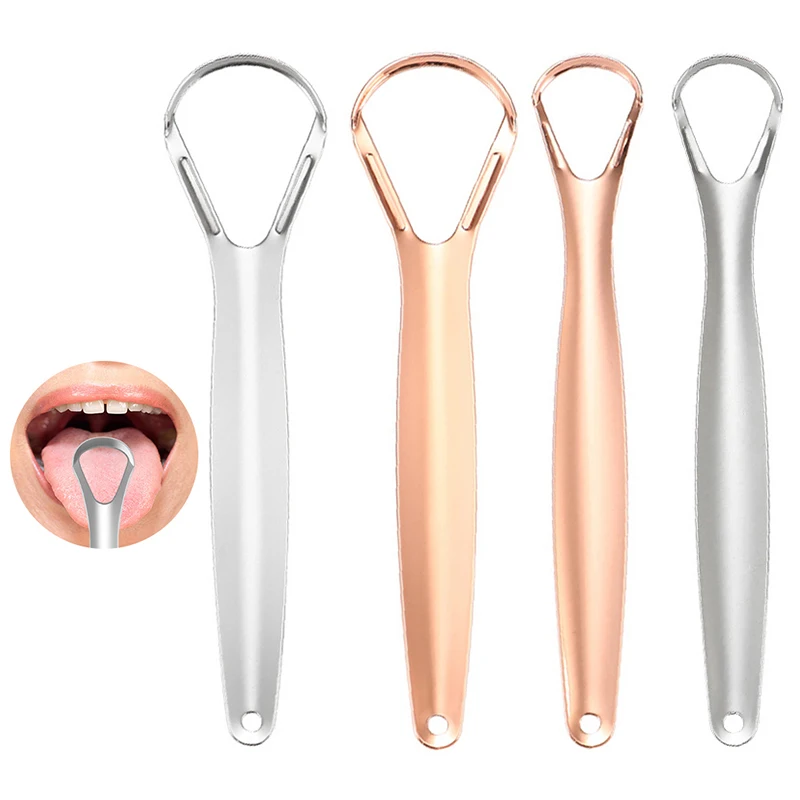 스테인레스 스틸 혀 스크레이퍼 클리너 신선한 호흡 청소 코팅 혀 칫솔 구강 위생 관리 도구