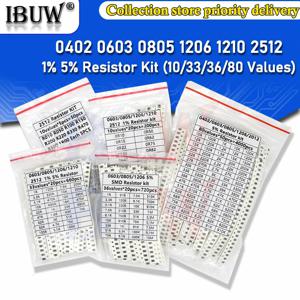 200PCS 660PCS 720PCS 4000PCS 0402 0603 0805 1206 1210 2512 SMD 저항기 키트 igmopnrq 모듬 키트 10K 100K 1K 1R 100R 220R 1% 5%