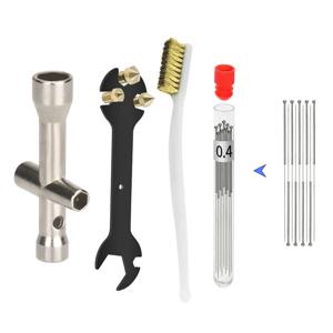 13Pcs 13 In 1 렌치 + 미니 크로스 소켓 + 노즐 브러시 + Ender 3 E3D / MK8 3D 프린터 부품 도구 용 청소 바늘