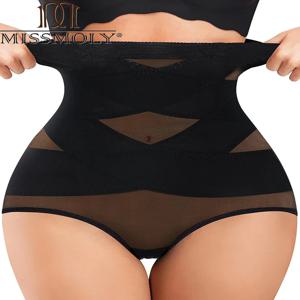 높은 허리 셰이퍼 컨트롤 팬티 슬리밍 복부 배꼽 컨트롤 허리 트레이너 Shapewear 엉덩이 기중 장치 속옷 바디 셰이퍼