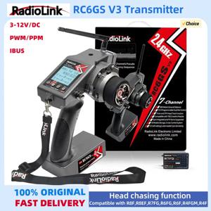 RC 자동차 보트용 Radiolink RC6GS V3 송신기 2.4GHz FHSS ARM M4 칩, 헤드 추적, 저전압 경보 및 DSC 기능 포함