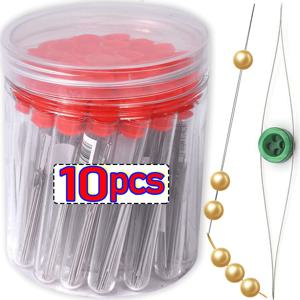 10/5PCS 구슬 바늘 씨앗 구슬 바늘 큰 눈 DIY 페르시 접이식 구슬 핀 보석 만들기 도구에 대 한 오픈 바늘