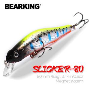 BEARKING 80mm 8.5g 전문 품질 자석 무게 낚시 미끼 미노우 크랭크 핫 모델 인공 미끼 태클