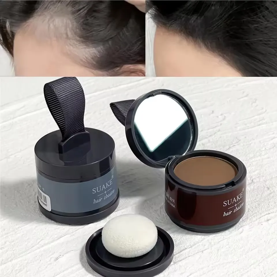 헤어라인 컨투어링 파우더 - 헤어 리페어 및 섀도우 필링 이마 헤어라인 교체 메이크업 도구