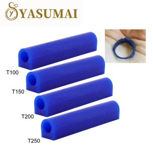 Yasumai 조각 왁스 링 튜브 녹색 파란색 라운드 튜브 링용 구멍이있는 왁스, 보석 주조 금형 키트 용 하드 모델링 왁스