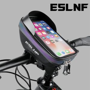 ESLNF 하드 쉘 휴대폰 가방, 사이클링 가방, 핸들 바 가방, 방수 대용량 터치스크린 호환 자전거 액세서리